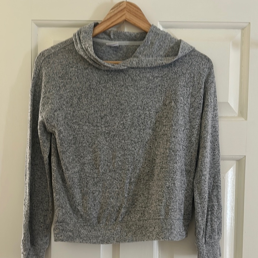 GAP Gray Knit Sweater with Cowl Neck
